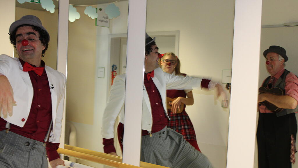 Clownvisite im Salzburger Uniklinikum