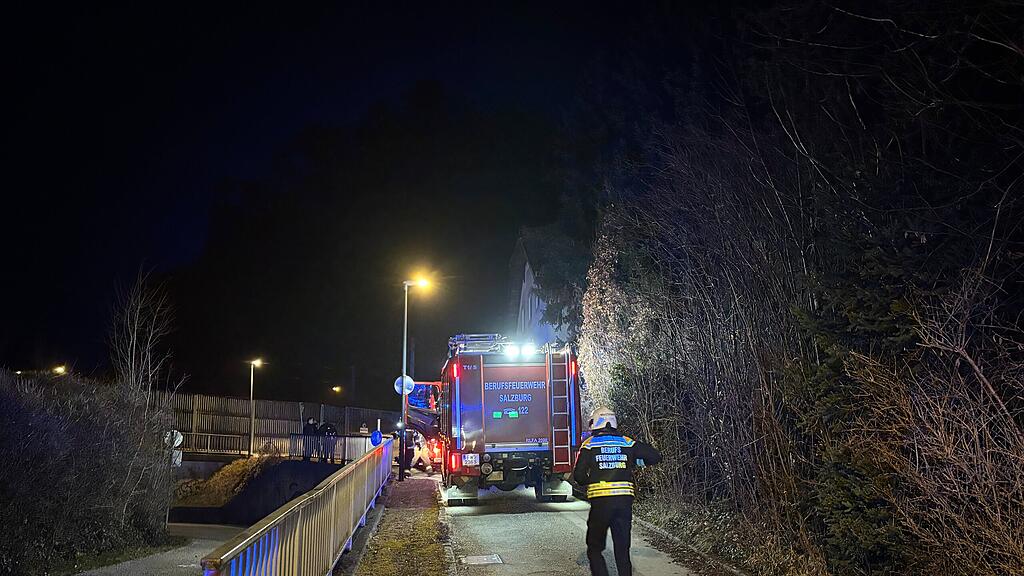 Brand in Salzburger Landstraße