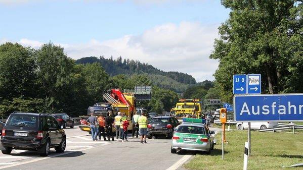 A8: Bilder der Unfallstelle
