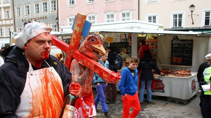 Tierrechtsdemo in Salzburg
