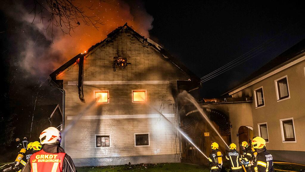 Großbrand in Burgkirchen