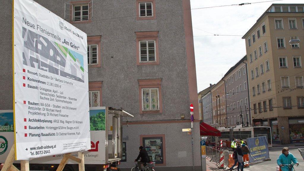 Bauarbeiten Griesgasse