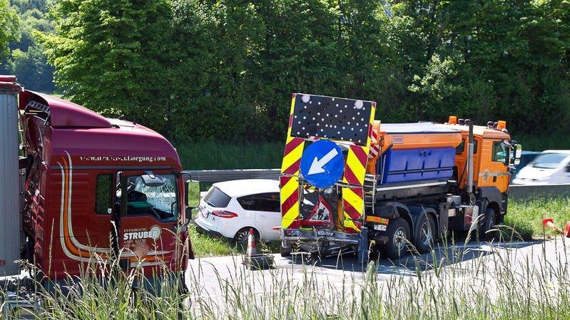 Lkw-Crash auf A1 II