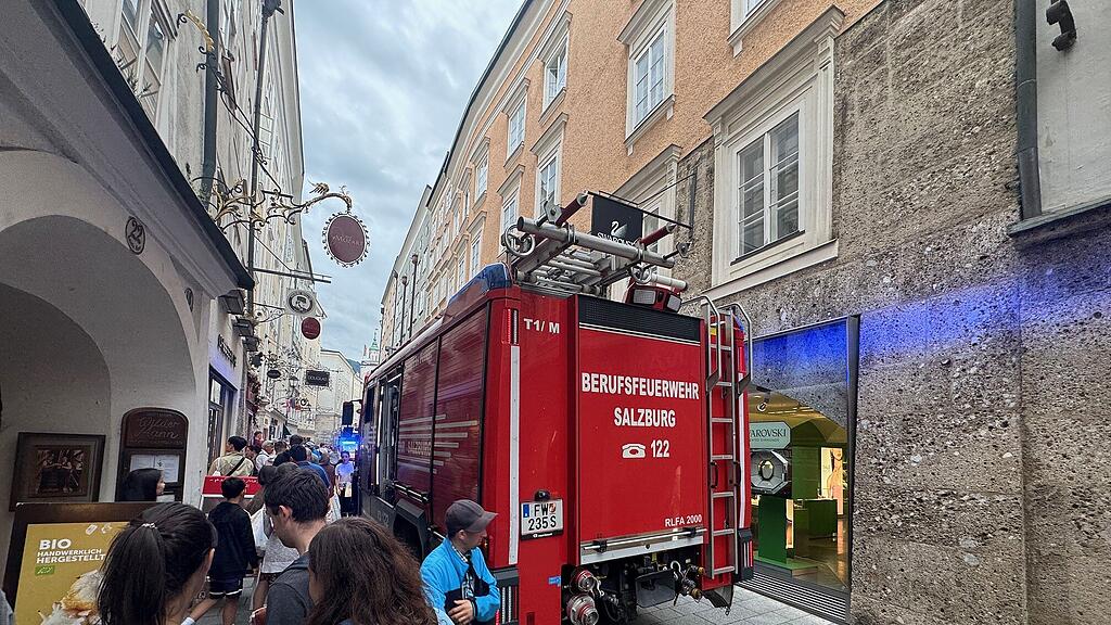 Feuerwehreinsatz Getreidegasse