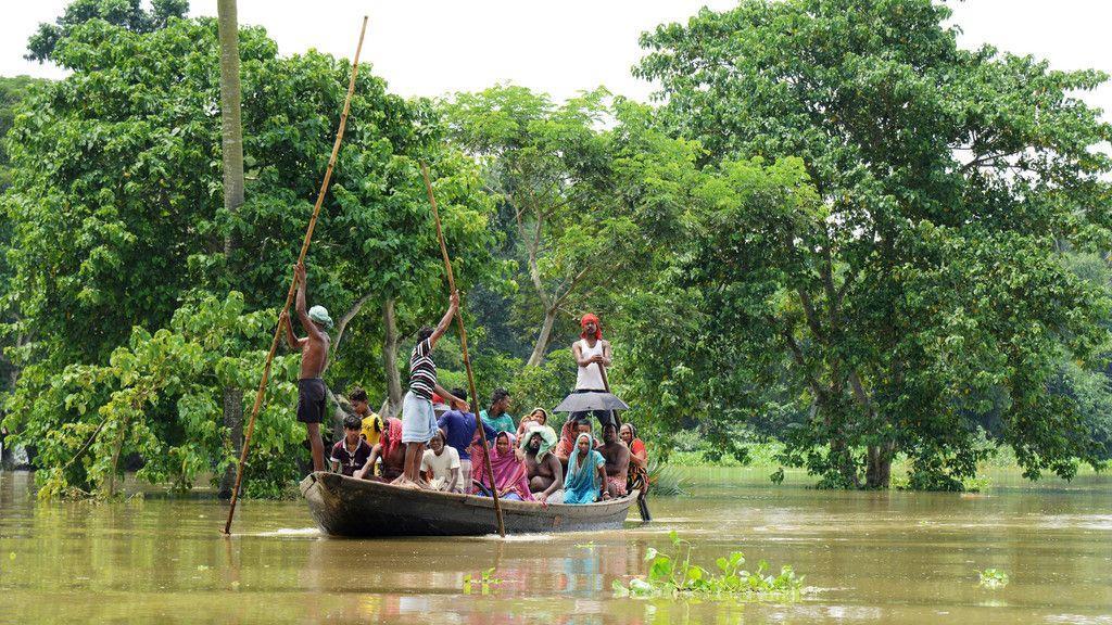 Überschwemmungen in Indien
