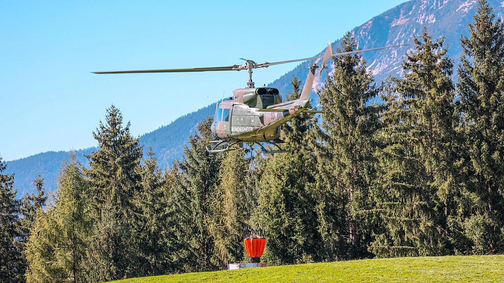 Waldbrandübung Großgmain
