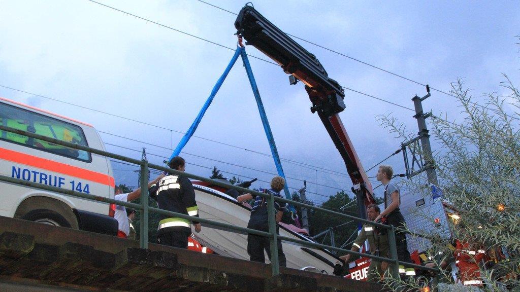 Großaufgebot der Einsatzkräfte