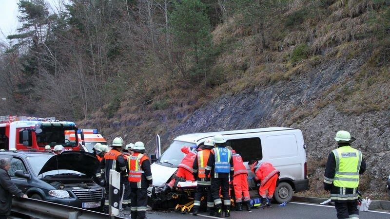 Crash auf der B21