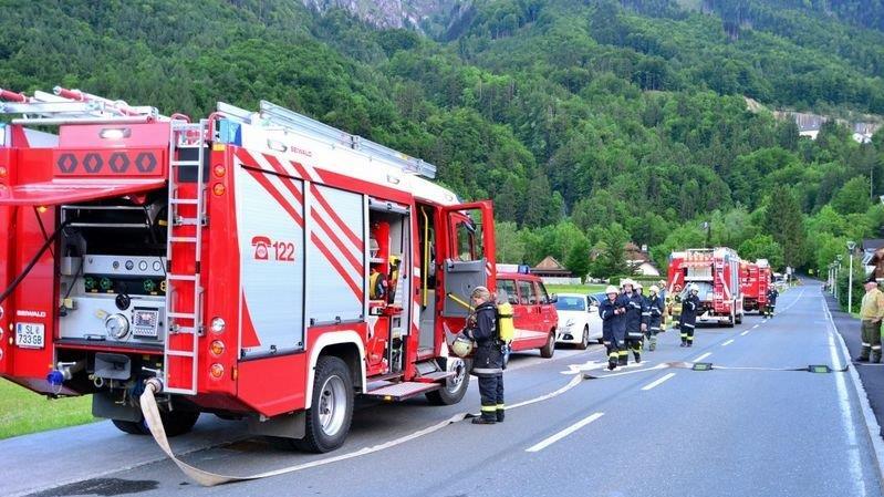 Feuerwehrübung in Grödig