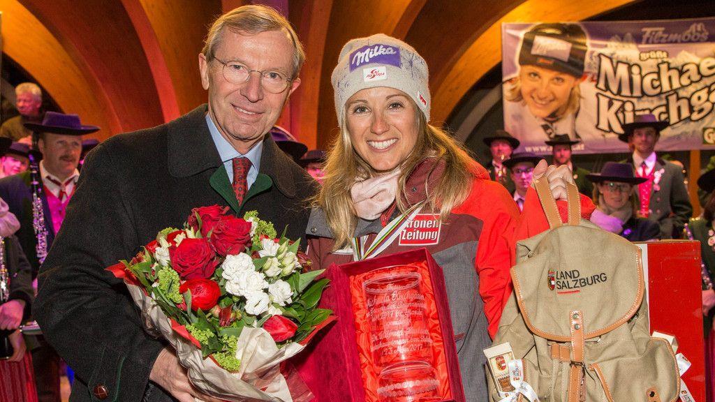 Feierlicher Empfang für Michaela Kirchgasser