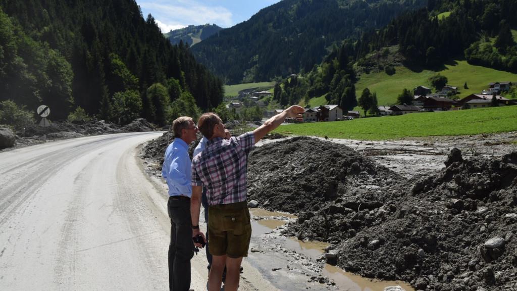 Haslauer zum Lokalaugenschein in Großarl