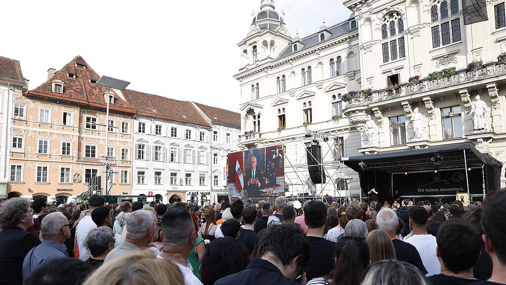 AMOKLAUF IN GRAZ: OFFIZIELLE TRAUERFEIERLICHKEIT DER STADT GRAZ: VAN DER BELLEN