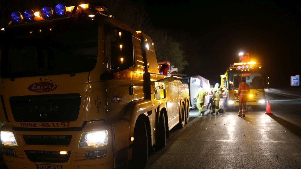 Lkw-Unfall auf  A1II