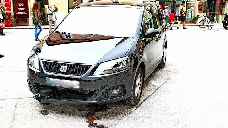 Pollerunfall in Kaigasse