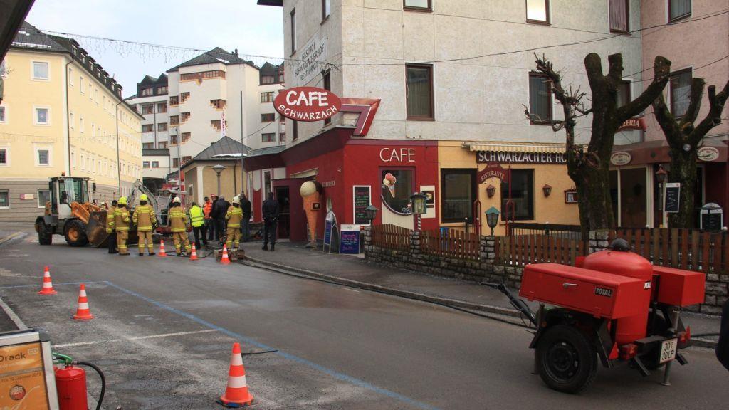 Gasaustritt in Schwarzach