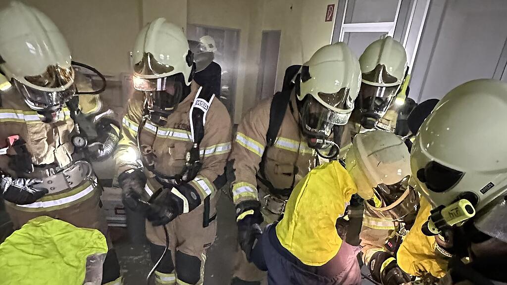 Übung Feuerwehr Saalfelden