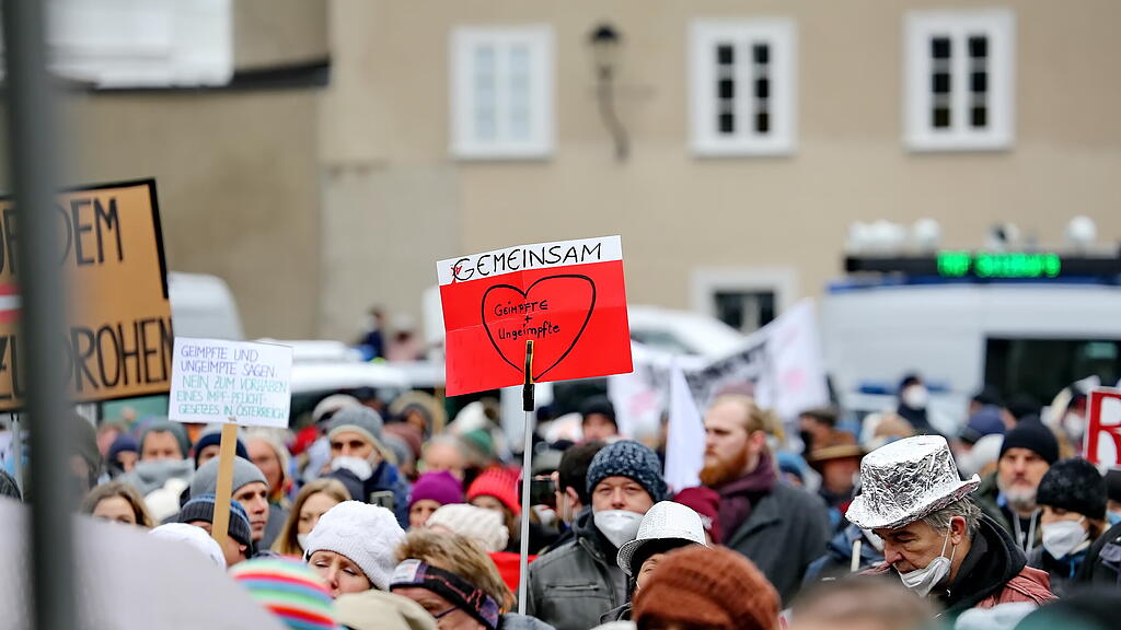 Corona-Demo in Salzburg