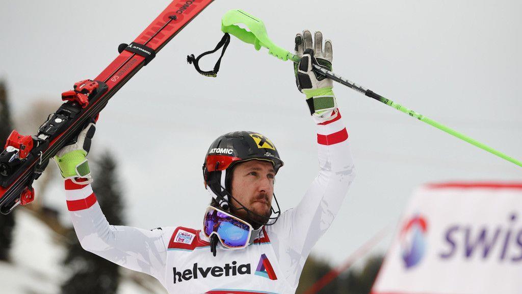 ÖSV-Doppelsieg im Adelboden-Slalom