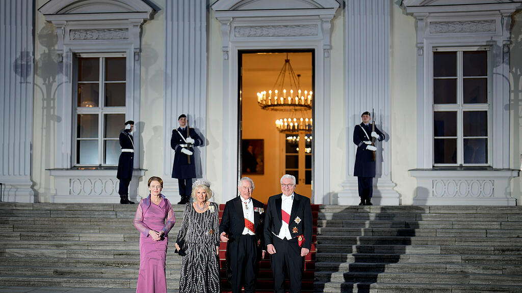 K\u00f6nig Charles III. und Camilla in Berlin