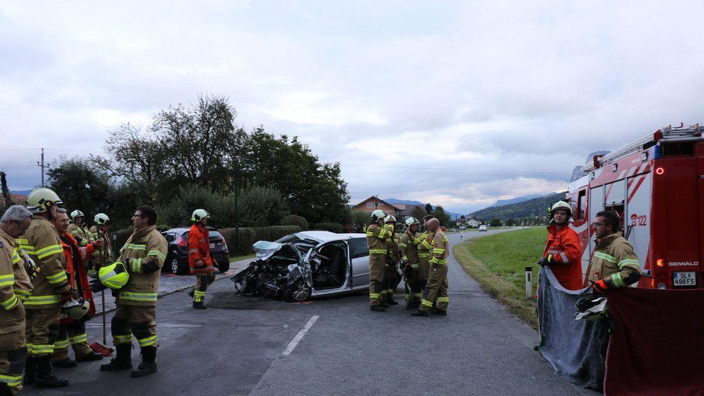 Frontalcrash auf L103 in Thalgau