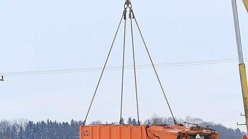 Lkw-Wrack geborgen