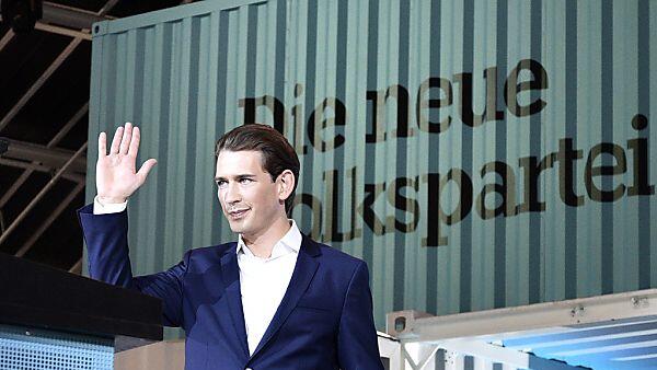 Der Parteichef führt seine "Liste Sebastian Kurz - die neue Volkspartei" an
