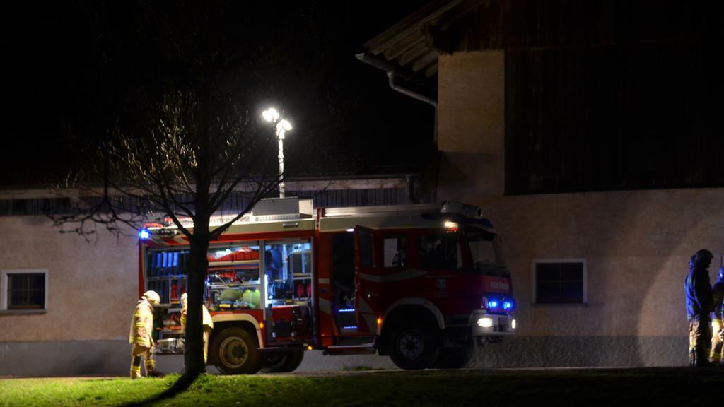 Brand eines Radladers in Flachau II