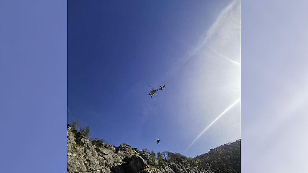 Flugschulung Bergrettung Golling