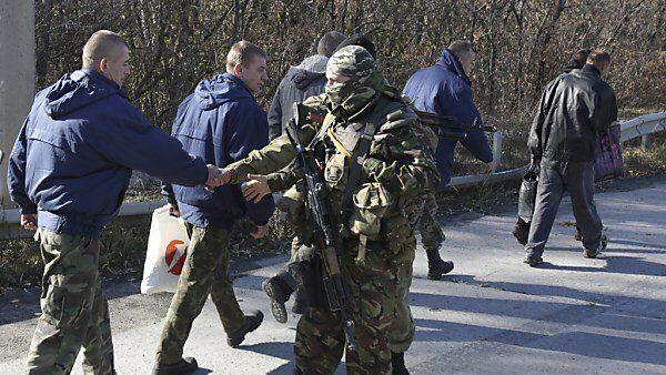 Freigelassene Ukrainer werden begrüßt