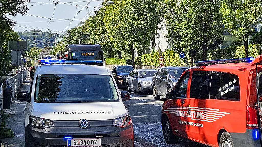 Obus-Oberleitung gerissen: Stau rund um Aignerstraße