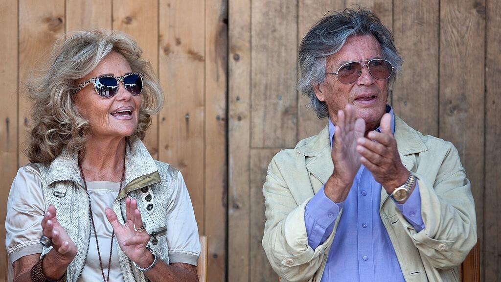 "Winnetou" Pierre Brice (rechts) mit seiner Frau Hella Krekel.