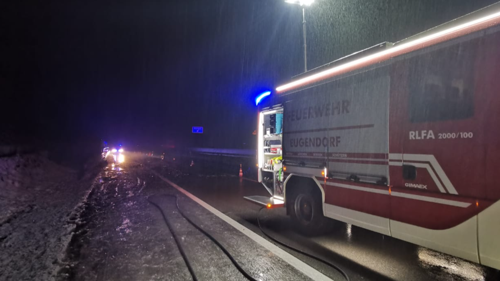 Gefahrgut-Unfall A1