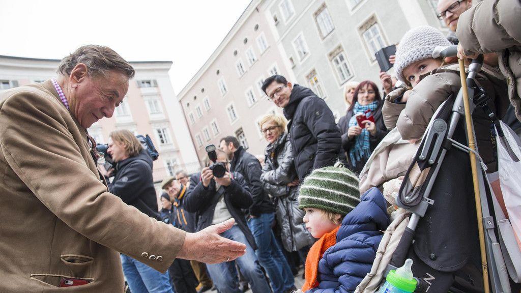 Richard Lugner auf Wahlkampftour in Salzburg I