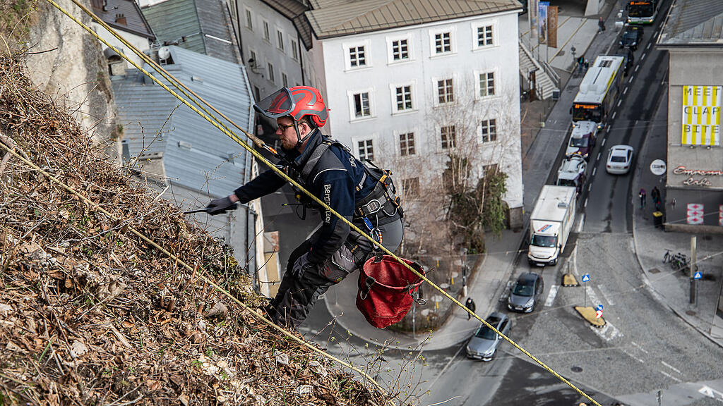 Bergputzer in Salzburg im Einsatz