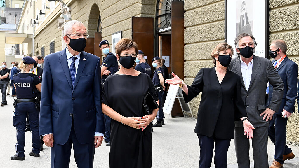 Festspiele, Van der Bellen, Rabl-Stadler, Crepaz