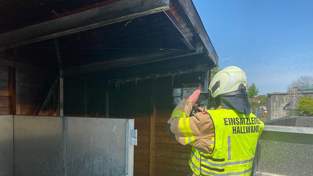Feuer Müllcontainer Hallwang
