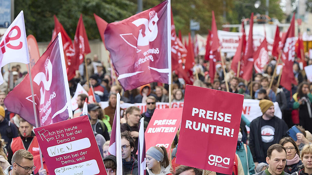 ÖGB-Demo in Wien