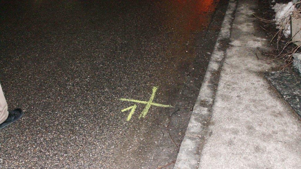 Unfallstelle in Tacherting