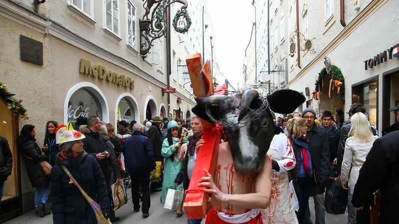 Tierrechtsdemo in Salzburg