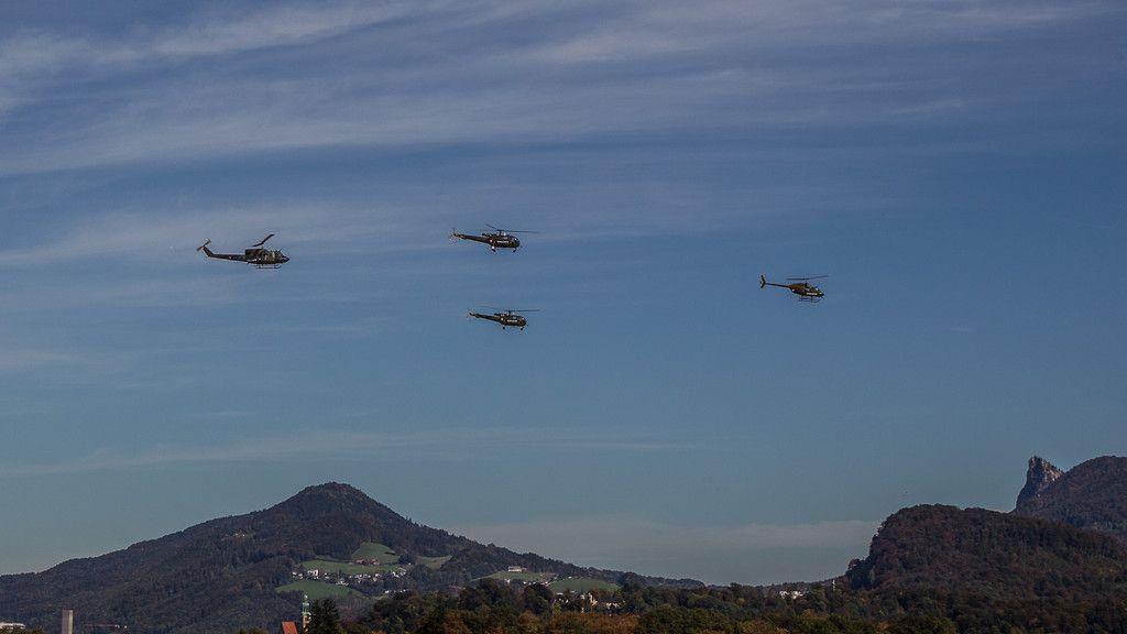 Übungsflug des Bundesheeres