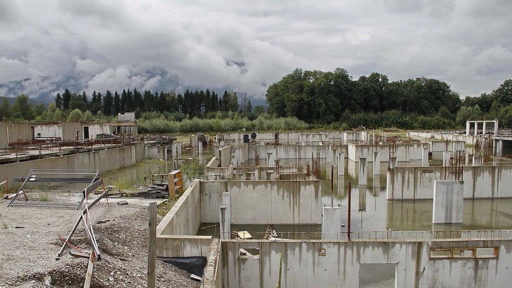 Wissenspark Puch-Urstein: Baustelle liegt brach
