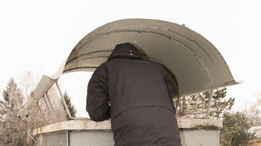 Kamin in Kaserne Wals
