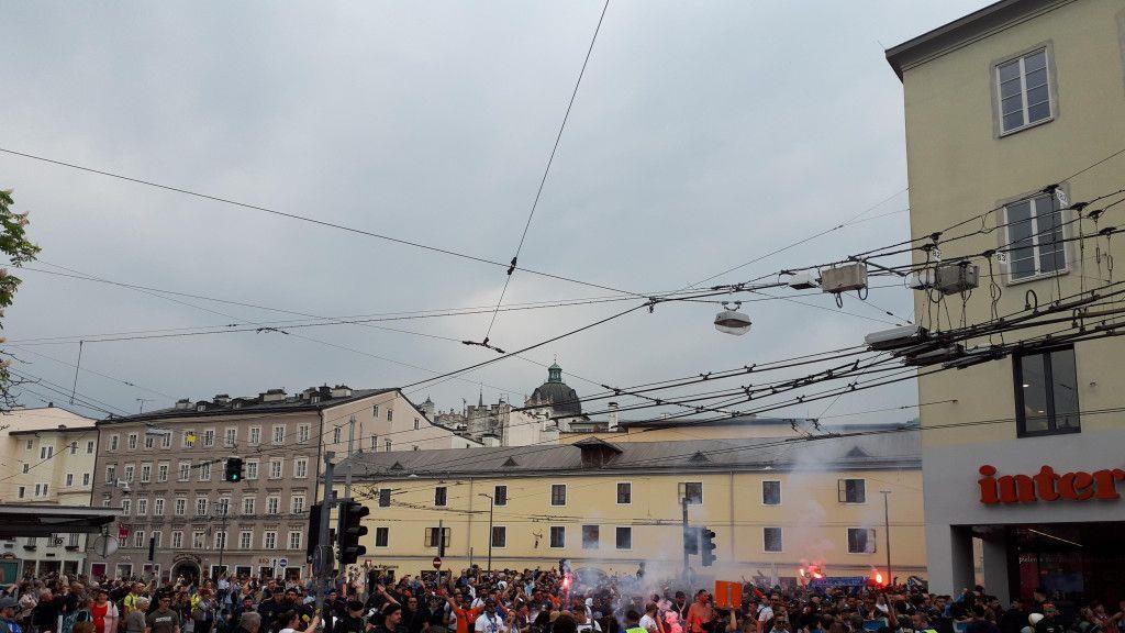 EL-Spiel gegen Marseille: Stimmung in Salzburg
