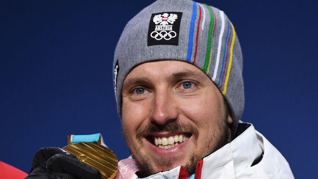 Zweites Olympia-Gold für Hirscher: Siegerehrung