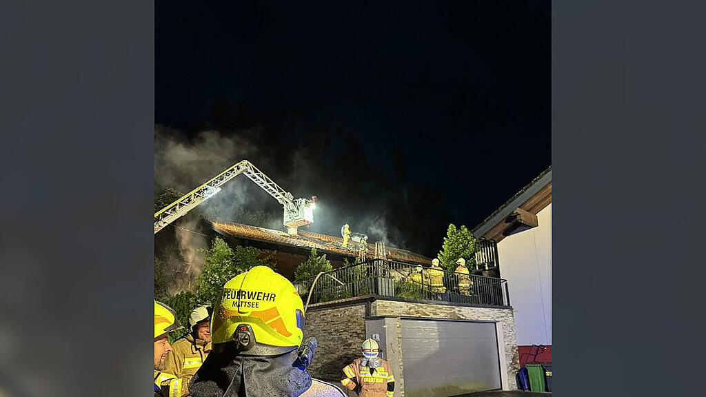 Dachstuhlbrand Obertrum