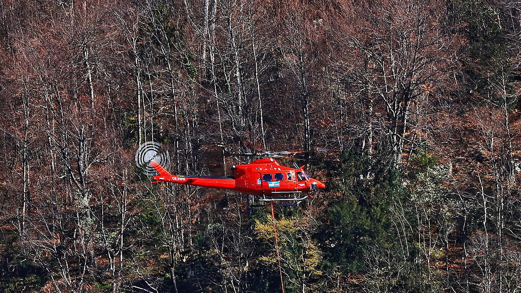 Hubschrauber am Kapuzinerberg