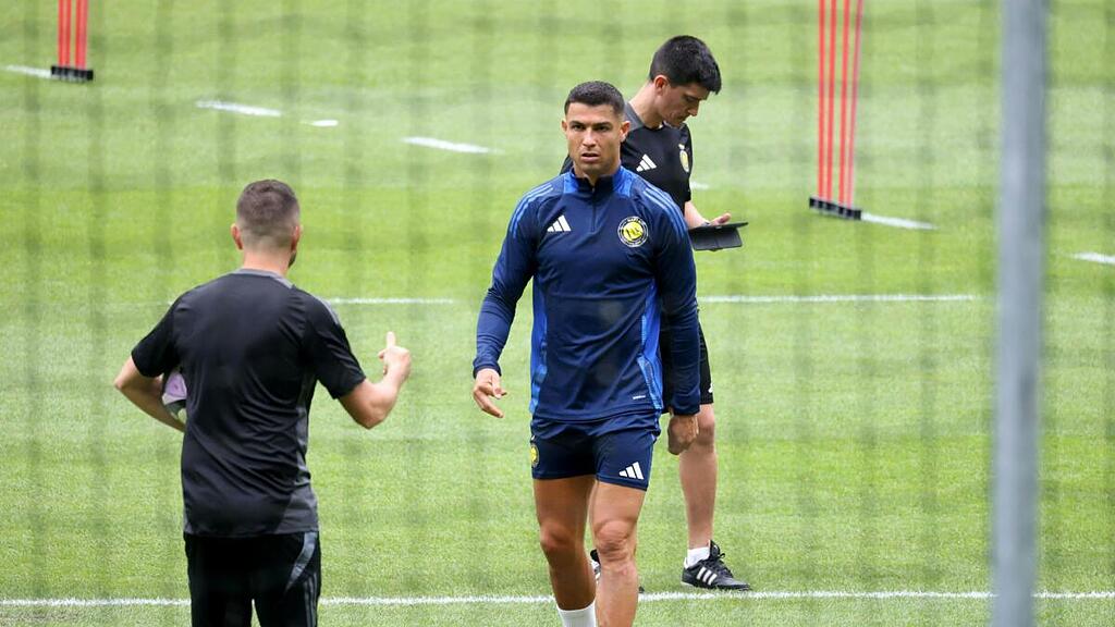 Cristiano Ronaldo beim Training in Saalfelden