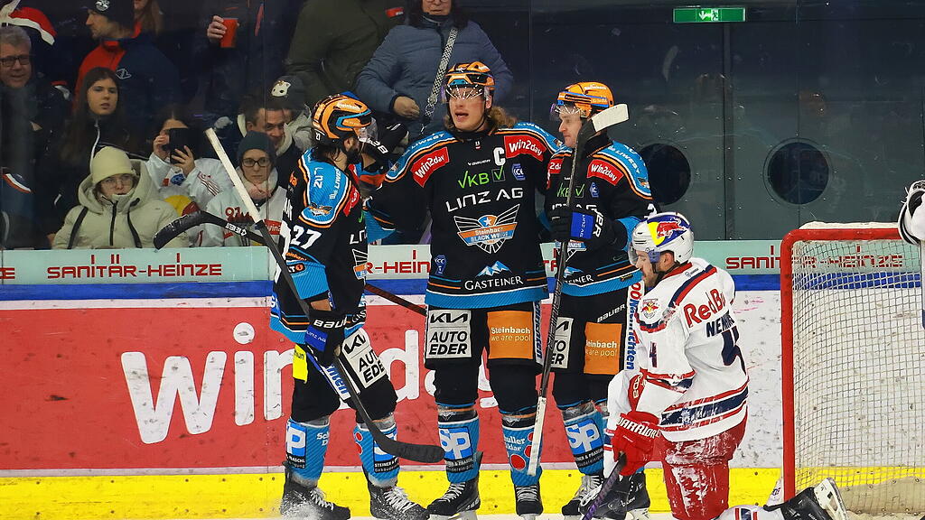 Eishockey: Red Bull Salzburg vs. Black Wings Linz