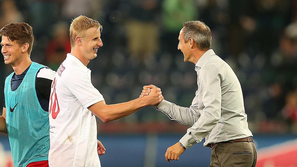 Martin Hinteregger und Adi Hütter