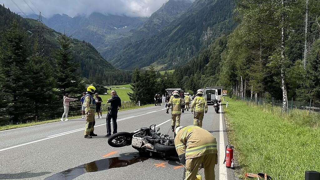 Unfall Motorrad Mittersill